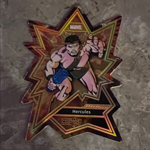 Marvel Hercules Star Burst Pin - Pink, Blue & Green